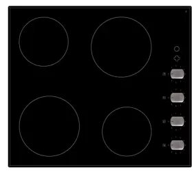 60cm 4 Zone Ceramic Cooktop with knobs