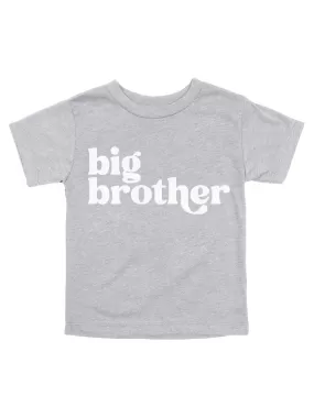 Big Brother Shirt for Boys - Heather Gray