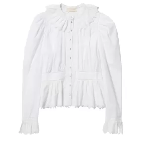 Brigitte White Blouse