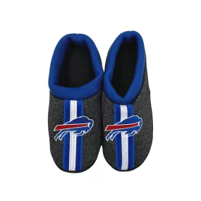 Buffalo Bills Men's Gray With Royal Blue Cuffs Slippers