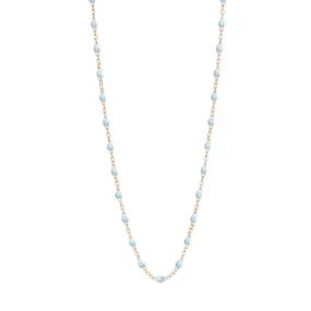 Classic Gigi Baby Blue necklace, Rose Gold, 16.5"