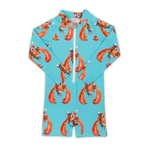 Crab Koala Unisex Long Sleeve Zip Swimmers