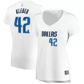 Dallas Mavericks Maxi Kleber Fanatics Branded Replica Fast Break Player Association Jersey Womens - White | Ireland C1973O4