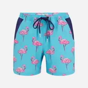 Flamingos - Swim Shorts with Waterproof Pocket