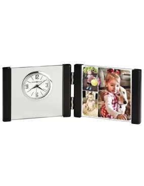 Howard Miller Lawson Photo Frame Clock - Square - Folding - White Dial