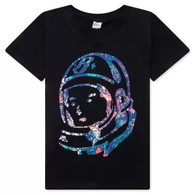 Kids BB Helmet S/S Tee - Black