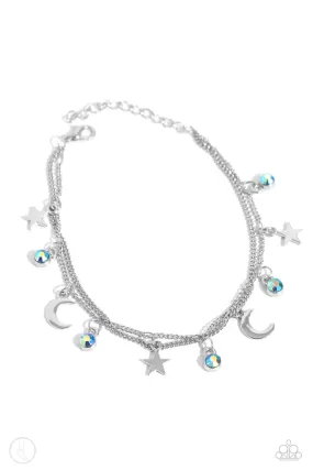 Paparazzi Stellar Sashay Blue Anklet Bracelet