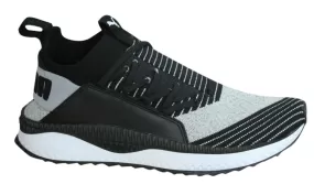 Puma TSUGI Jun Lace Up Grey Black Sock Fit Mens Trainers Shoes 365489 03