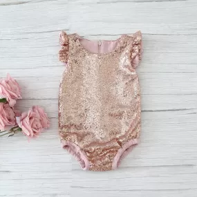 The Elise Leotard - Rose Gold